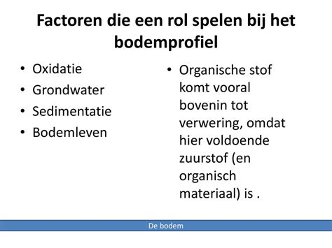 Bodemkunde Les Tom Lievense De Bodem Structuur Van De Bodem Ppt