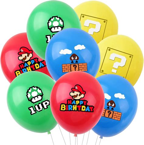 Buy Mario Decoration Birthday Balloon, Mario Super Mario Decoration, Birthday Super Mario ...