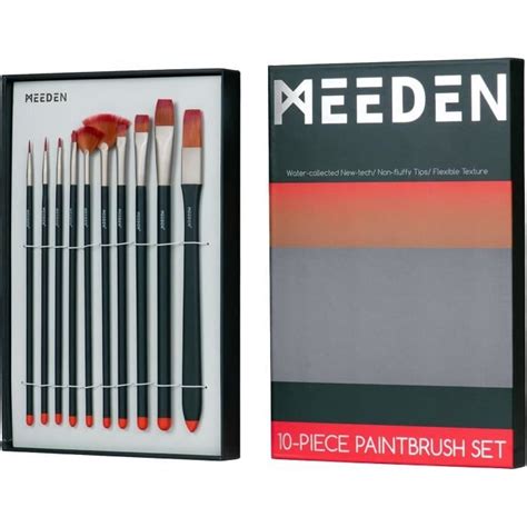 Meeden Pinceaux Peinture Acrylique Nylon Art Pinceaux Fin Stylos