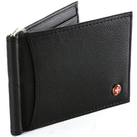 Alpine Swiss Rfid Blocking Men S Wallet Leather Front Pocket Spring