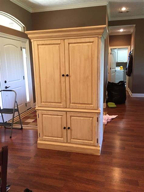 TV Armoire Repainted And Repurposed Into A Storage Cabinet Furniture