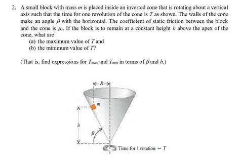 Solved A Small Block With Mass M Is Placed Inside An Chegg