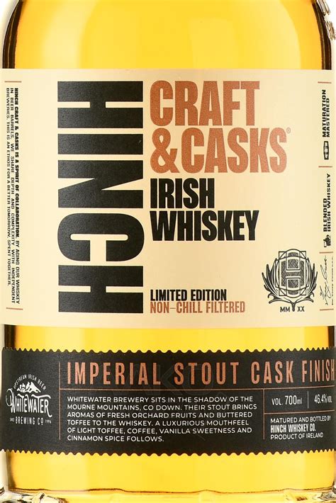 Hinch Irish Whiskey Craft and Casks Imperial Stout Casks Finish ...