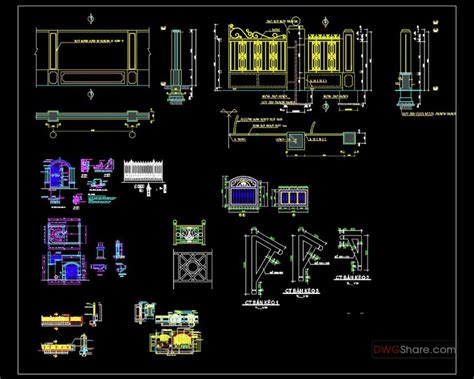 87gate And Fence Dwg With Detailing For Free Download Free Download