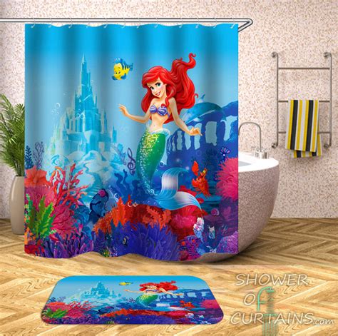 Mermaid Shower Curtain Collection Shower Of Curtains