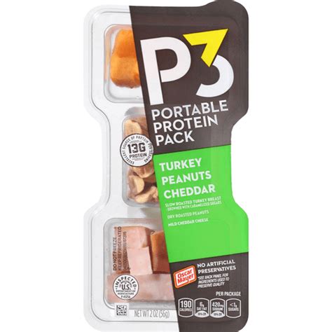 OSCAR MAYER P3 Portable Protein Snack Pack With Turkey Peanuts