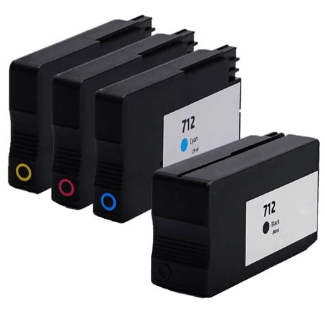HP 712 Ink Cartridge Set - HP 712 Cartridges 4-Pack @ $91.96
