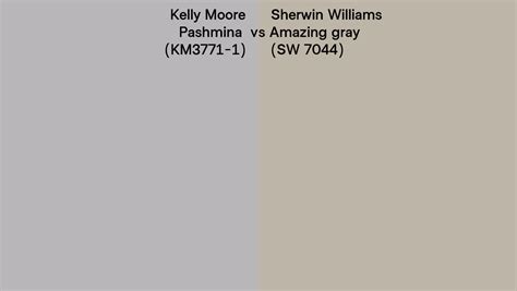 Kelly Moore Pashmina KM3771 1 Vs Sherwin Williams Amazing Gray SW