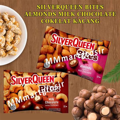 Silverqueen Bites Cokelat Kacang Almond Milk Chocolate Milk