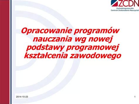 Ppt Opracowanie Program W Nauczania Wg Nowej Podstawy Programowej