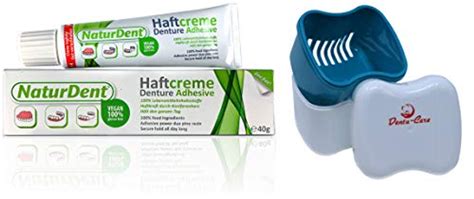 Natural Strong Denture Adhesive NaturDent | Holds Dentures Longer and ...