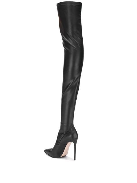 Le Silla Eva Thigh High Leather Boots Black Farfetch