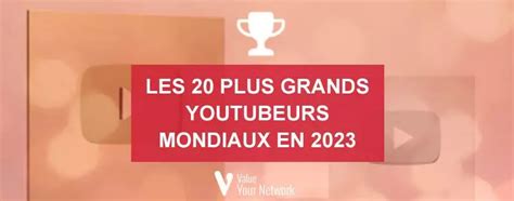 Ranking De Los 20 Mayores Youtubers Del Mundo En 2024