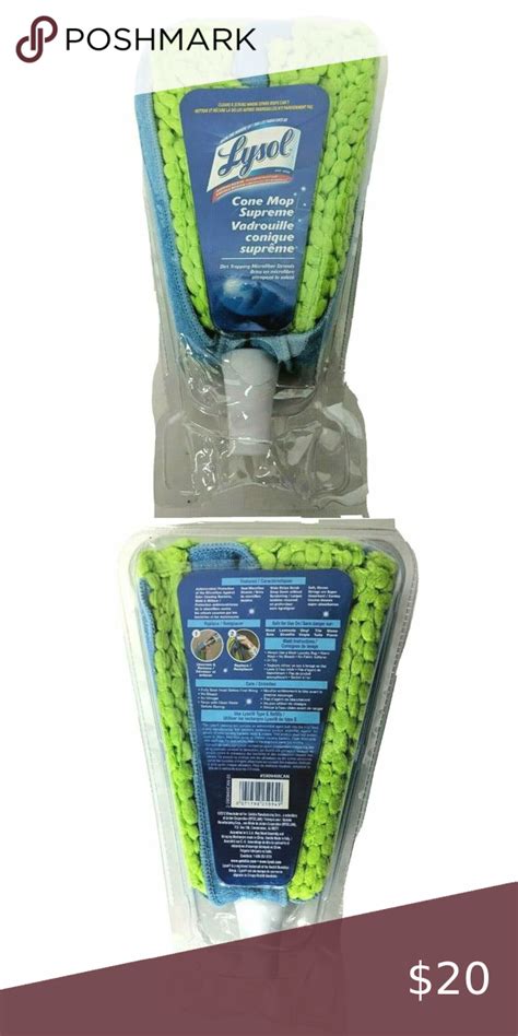 Lysol Cone Mop Supreme Refill Green Microfiber Lysol Cone Mop Supreme