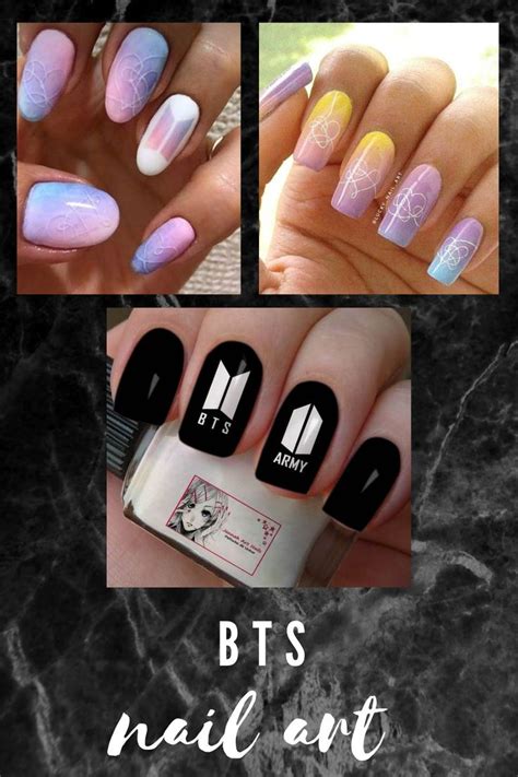 ᗷTS NAIL ART DESIGN Nail art Lilac nails Nails