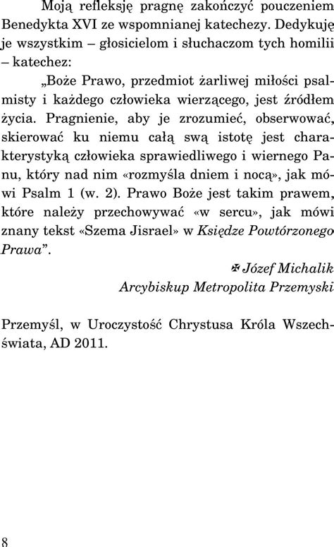 Credo I Dekalog Kazania Katechizmowe Cykl CzytaŃ B Pdf Darmowe