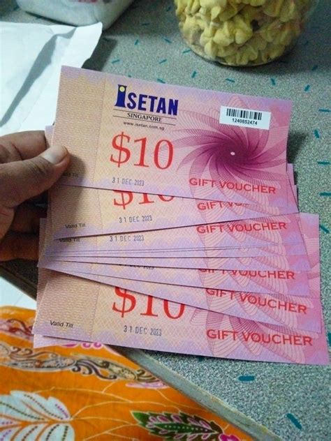 ISETAN Voucher Tickets Vouchers Vouchers On Carousell