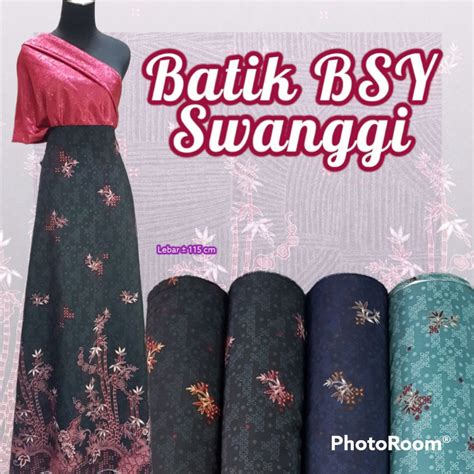 Jual Bahan Kain Batik Bsy Swanggi Batik Bsw Halus Lembut Murah Meteran