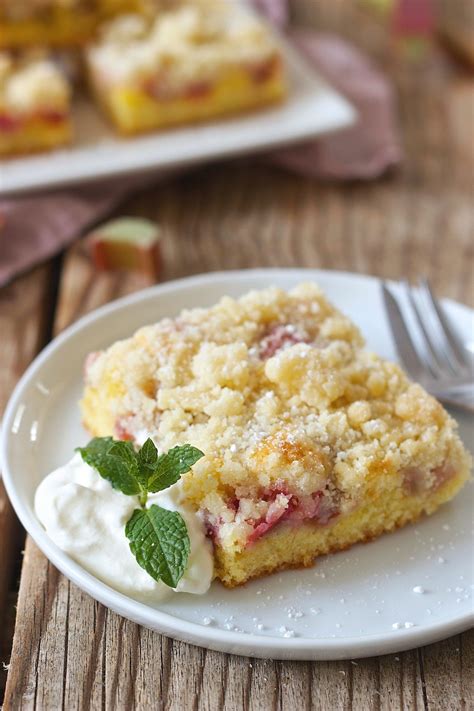 Rhabarberkuchen Mit Streusel Rezept Sweets Lifestyle