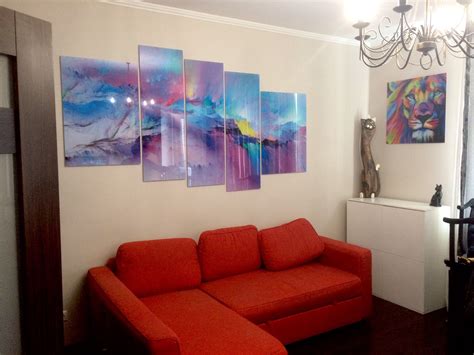 Картины на стекле в интерьере - 46 фото