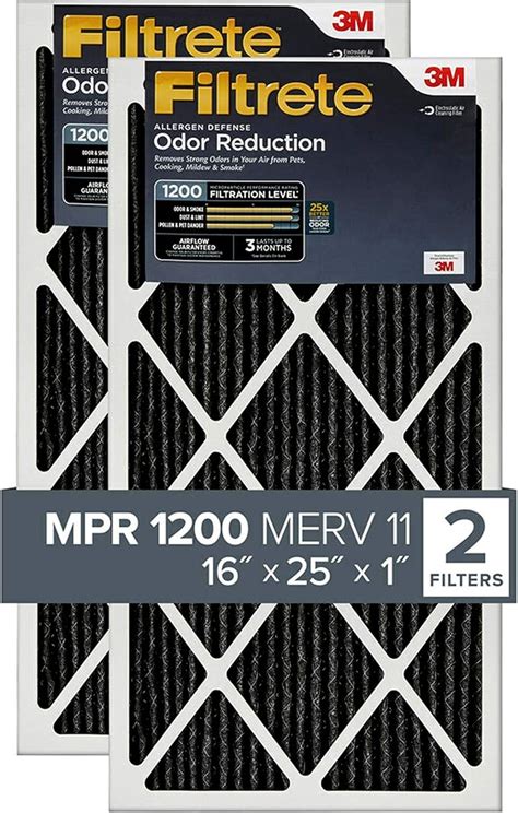 Filtrete 16x25x1 Air Filter Mpr 1200 Merv 11 Allergen Defense Odor