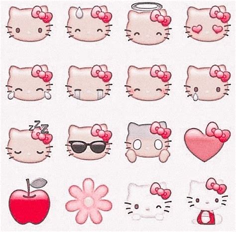 Hello Kitty Emojis