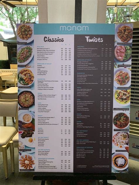 Manam Menu Philippines Updated Prices Off