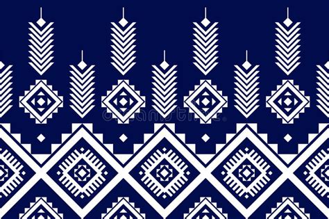 Ethnic Aztec Pattern Art Geometric Seamless Pattern In Tribal Folk