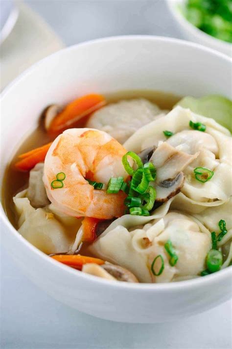 Homemade Wonton Soup Recipe Soup Recipes Wonton Recipes Easy Asian Recipes