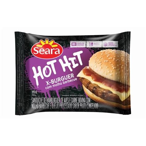 Seara Sanduiche De Hamb Rguer Molho De Barbecue Hot Hit Pre O Rappi