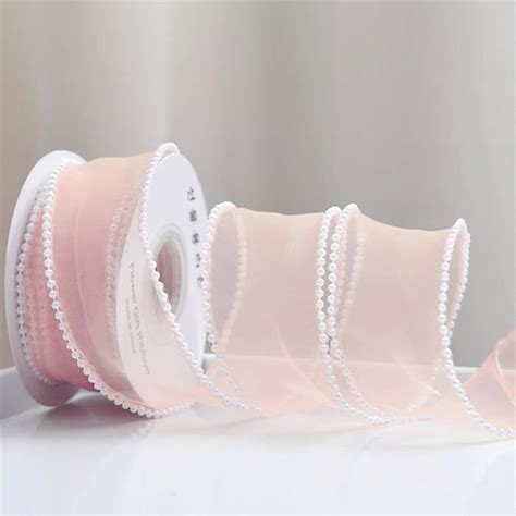 Rouleau De Ruban En Organza Transparent En Mousseline De Soie Ruban