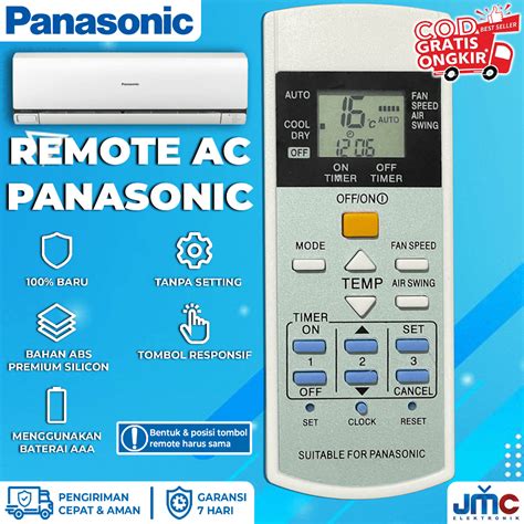 Jual Remote Remot Ac Panasonic 4661 I Auto A75C4155 A75C3996 Eco Smart