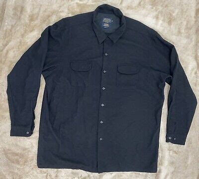 Pendleton The Original Board Shirt Men S Size Xxxl Tall Black Plaid