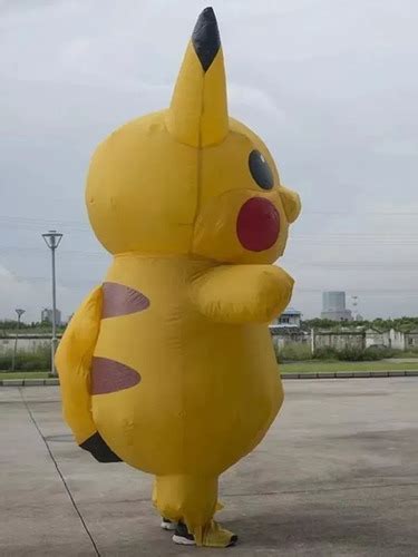 Espectacular Disfraz Pikachu Inflable Adulto Pokemon Env O Gratis