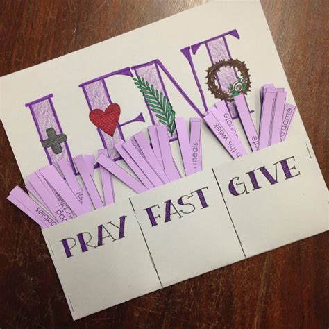 Look to Him and be Radiant: Lent: Pray, Fast, Give Printable