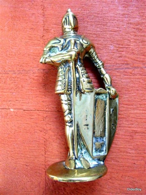 Brass Knight And 3 Ladies Brass Ladies Brass Knight Brass Etsy