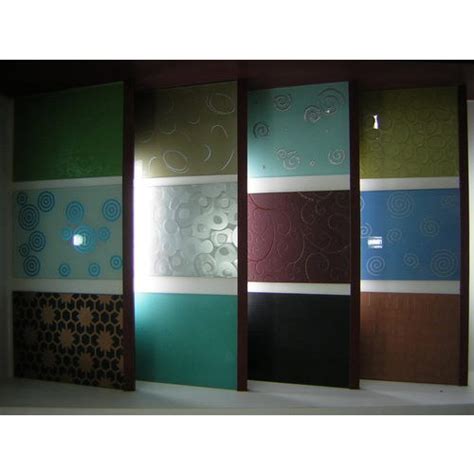 Printed Glossy Back Painted Glass For Decoration Glass Strip Size