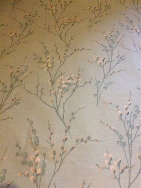 LAURA ASHLEY PUSSY WILLOW DUCK EGG FABRIC 1 75 METRES EBay