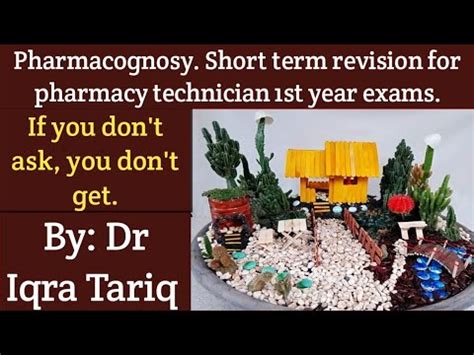 Pharmacognosy Part Important Questions Short Time Revision For