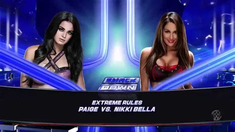 Wwe 2k15 Universe Mode Paige Vs Nikki Bella Extreme Rules Divas Match