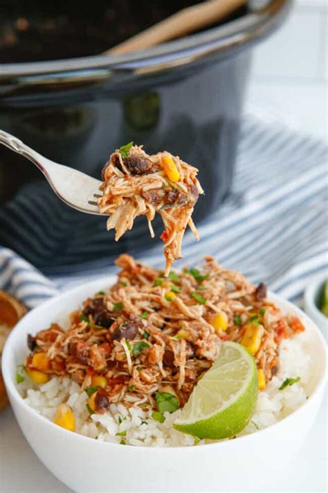 Crockpot Mexican Shredded Chicken The Cookie Rookie