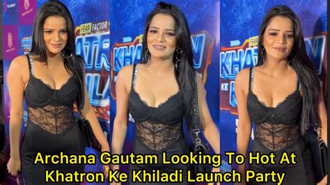 OMG Archana Gautam Looking To Hot In Black Outfit At Khatron Ke