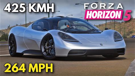 Forza Horizon 5 264 MPH 425 KMH GMA T 50 Tune Setup FH5 Speed