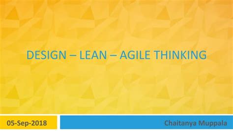 Design Lean Agilethinking Presentation Ppt