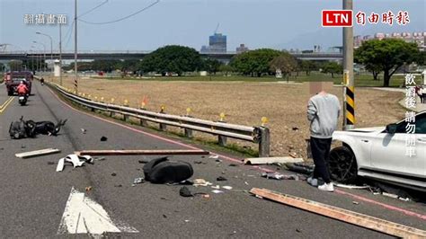 飆仔酒駕逆向飆車 撞飛迴轉騎士、空中翻轉墜地不治翻攝畫面 Youtube