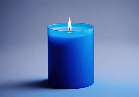 Premium AI Image | Blue candle burning