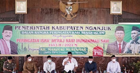 Gandeng Kh Marzuki Mustamar Begini Cara Pemkab Nganjuk Peringati Isra