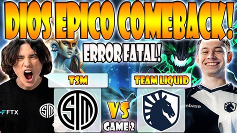 Tsm Vs Team Liquid Bo Game Timado Bryle Vs Nisha Micke Zai