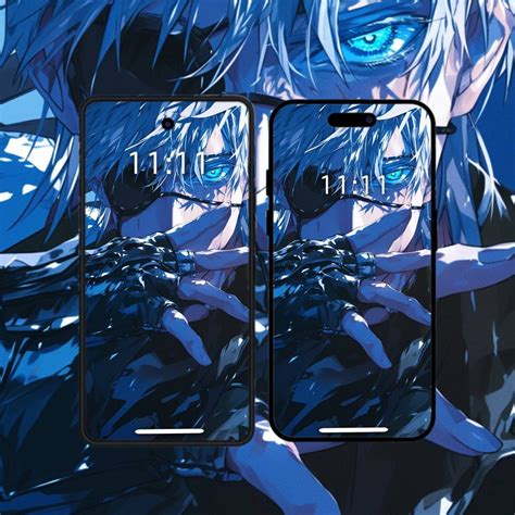 Blue Anime Man Wallpaper for Smart Phone - Etsy