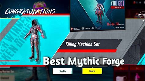 Mythic Forge Crate Opening Killing Machine Set Doll Set PUBGM